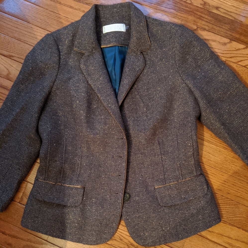 Badgley Mischka wool fitted blazer jacket 10